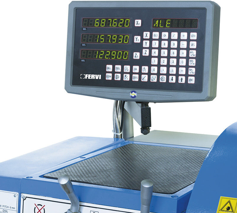 Fervi T070/400V3A Tornio parallelo con visualizzatore