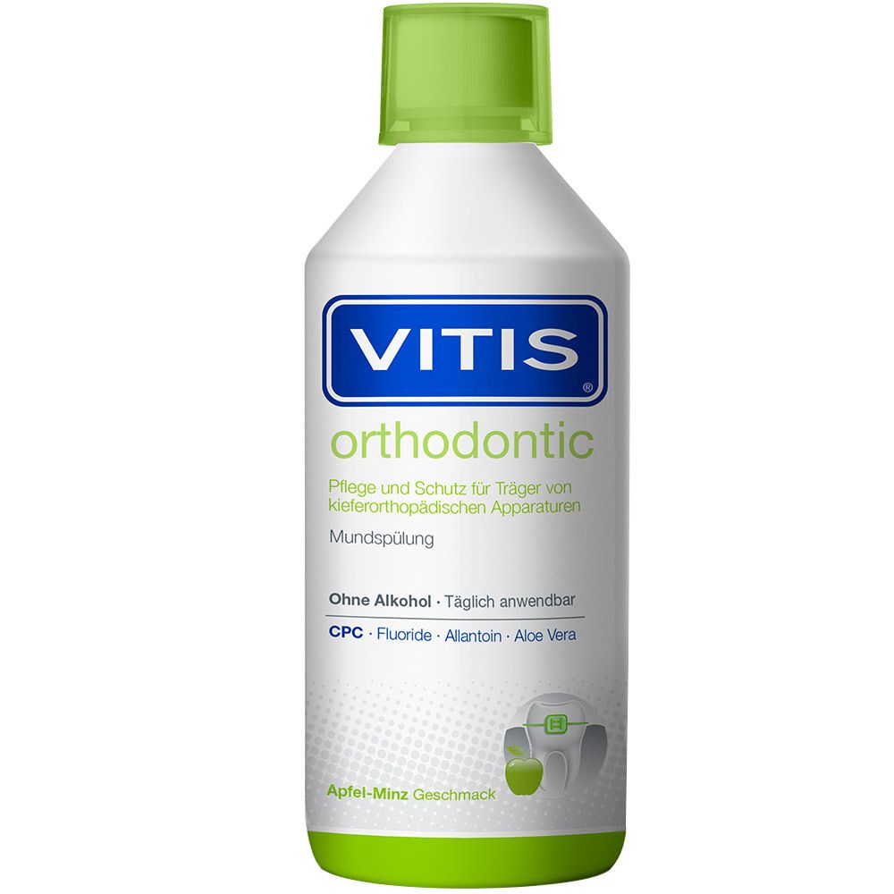 Vitis orthodontic Mundspülung 500 ml Mundwasser