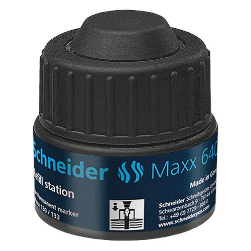 Schneider Nachfülltinte Maxx 640 schwarz