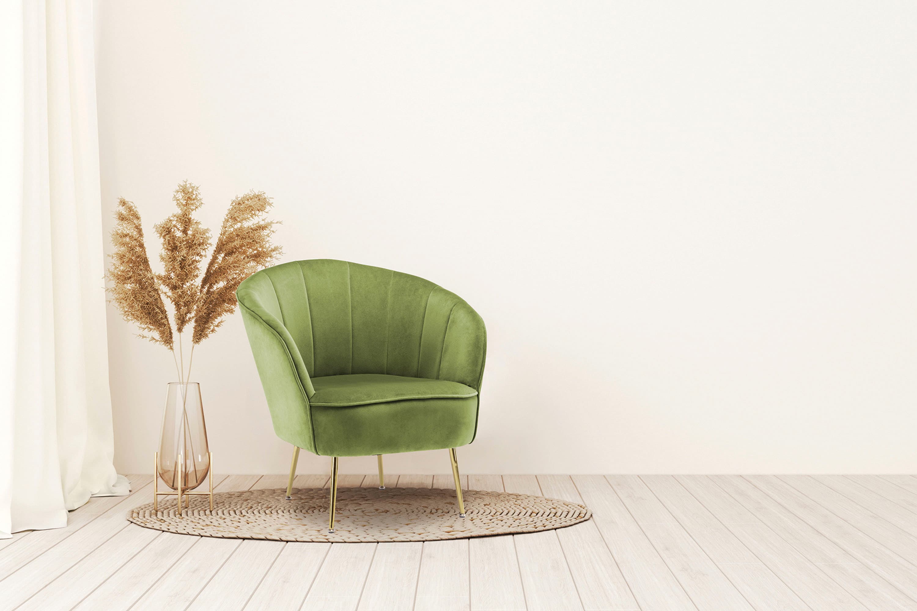 Sessel KAYOOM "Poola 100, gemütlicher Cocktail-Sessel, edler Samtbezug", grün (pistachio, grün), B:76cm H:78cm T:67cm, Bezug: 100% Polyester (Samt) / Korpus: Sperrholz/ Gestell: Eisen, Sessel, Sessel, samtweich, gesteppt, gemütlich, tiefe Sitzhöhe von 79c