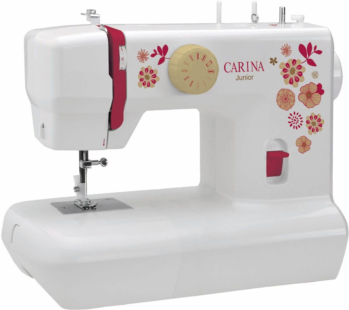 CARINA Mechanische Nähmaschine »Junior«, Einsteigermodell, 6 Stichprogramme, mit Hülle