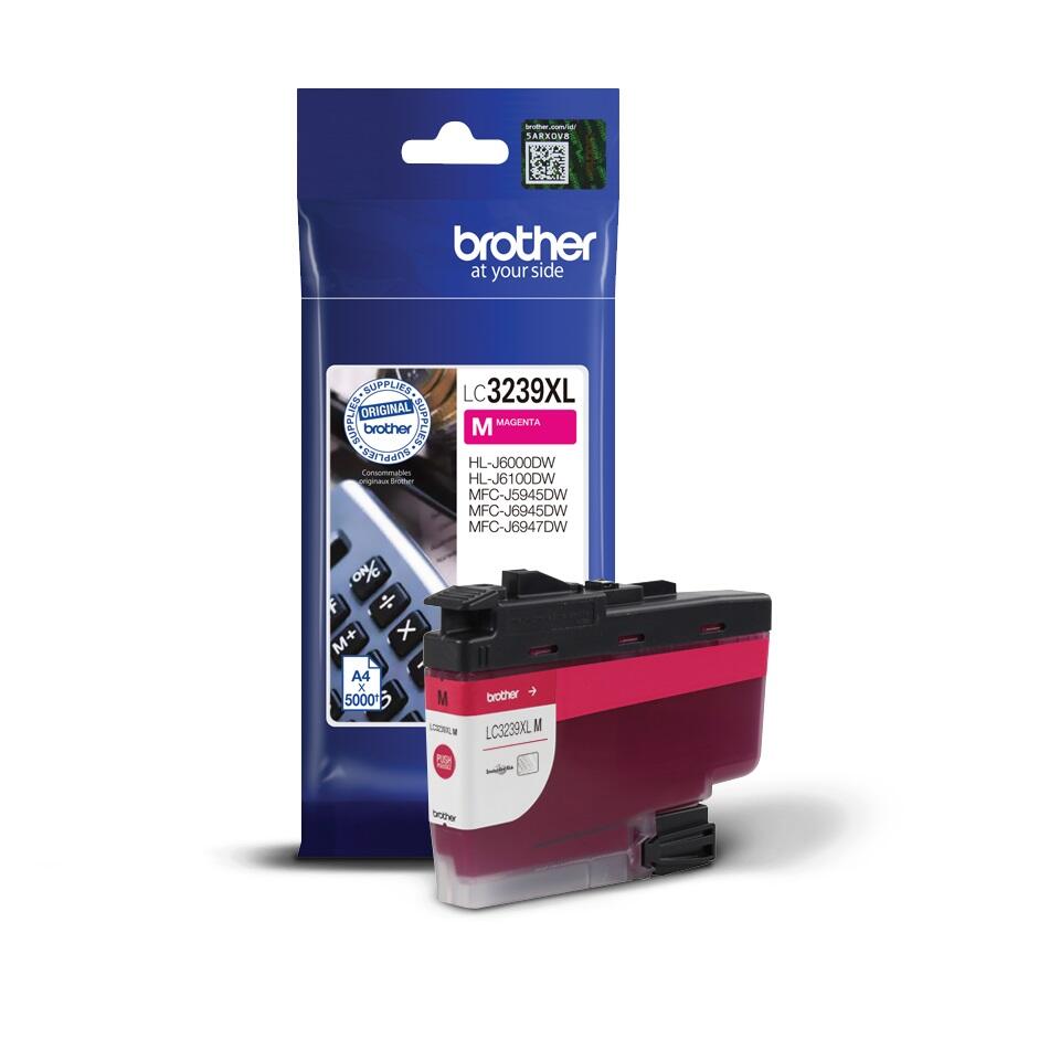 Brother Original LC3239XLM Druckerpatrone magenta 5.000 Seiten