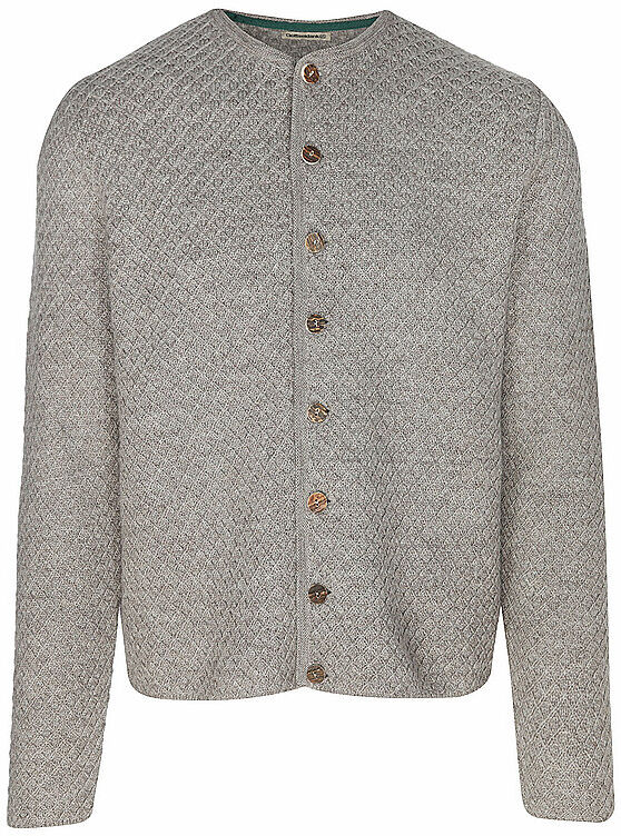 GOTTSEIDANK Trachtenstrickjacke XAVER hellgrau   L L