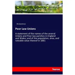 Poor Law Unions, Fachbücher von Anonym