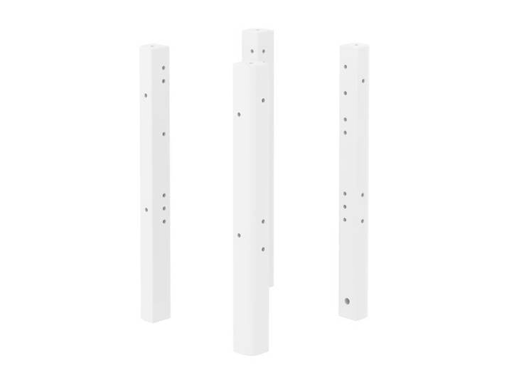 Pieds de conversion pour lit Montessori - FLEXA - WHITE - Pin massif blanc - Hauteur 66 5 cm - Bois FSC fabrication européenne
