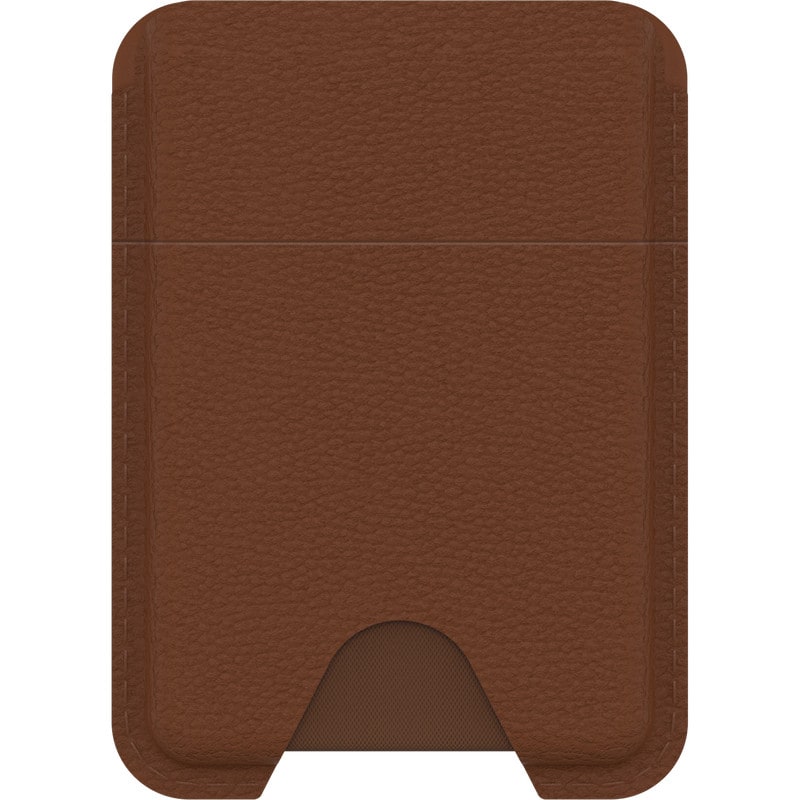OtterBox Symmetry Cactus Leather MagSafe Wallet Desert Saddle - brown