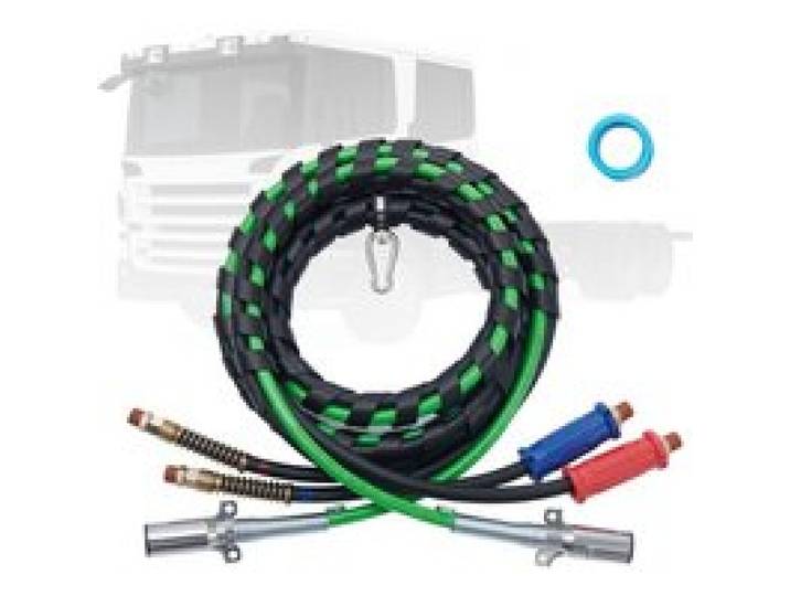 VEVOR 12FT Sattelschlepper-Luftleitungssatz 3-in-1 Luftschläuche 7-Wege-Stecker
