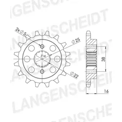 Supersprox Ritzel 525 14Z