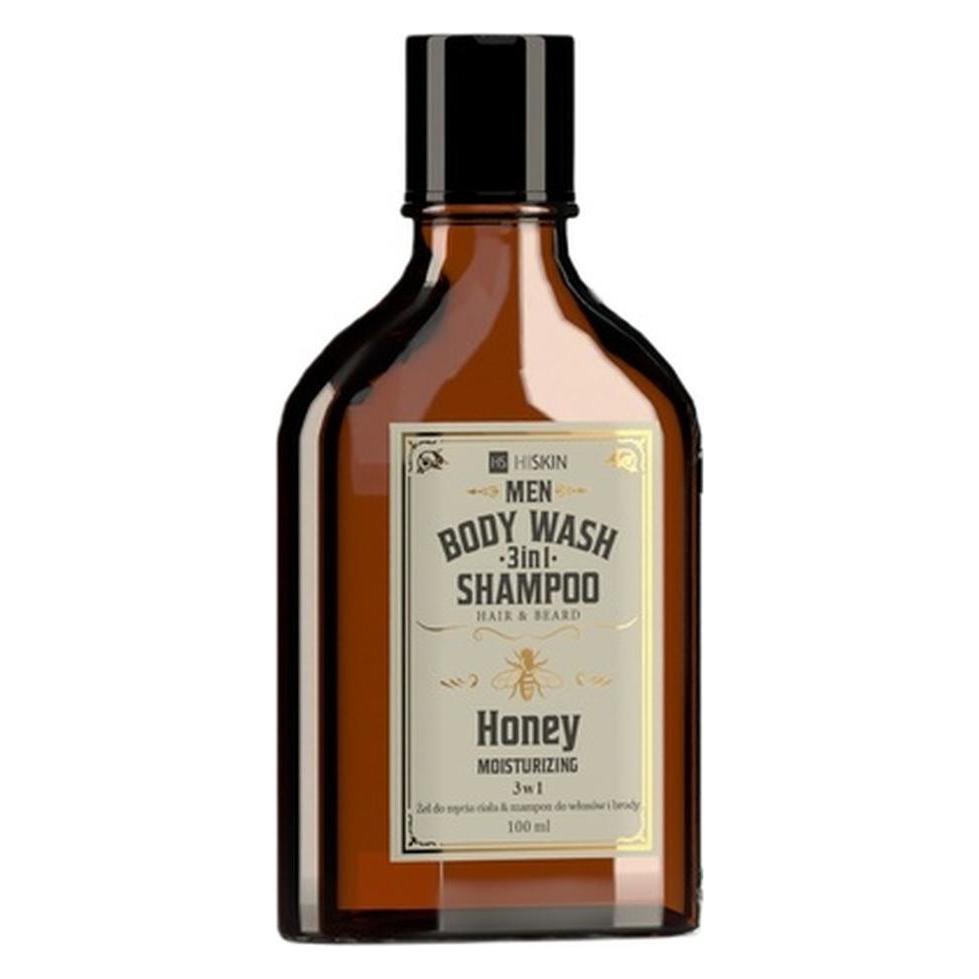 Hiskin Hiskinmen Whisky 3-In-1 Body Wash And Shampoo For Hair And Beard Honey 100ml (100 ml) (46444222)