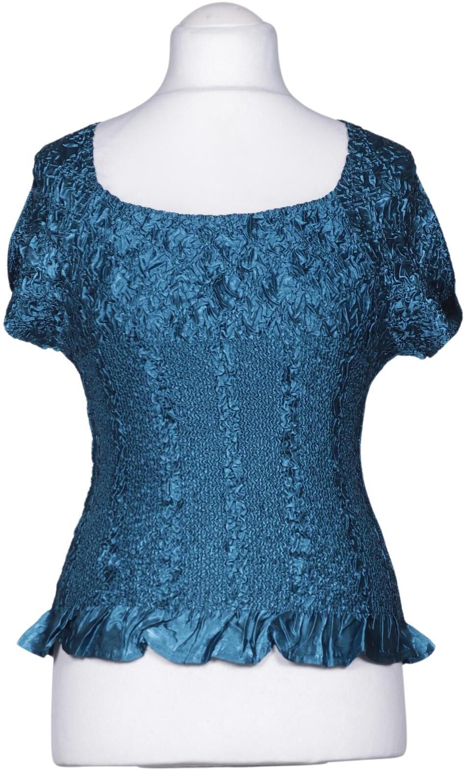 Kriss Trading Sweden Damen Bluse, Türkis, Gr. L, Synthetik - Second Hand