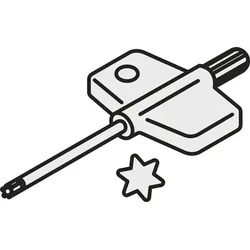Pramet Torx-Schlüssel ISO FLAG T15P Bruttogewicht 10g