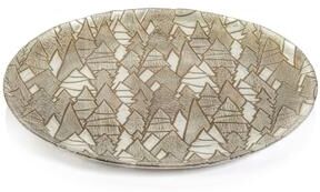 Zodax "Hani 13"" Alpine Tree Glass Platters, Set of 6"