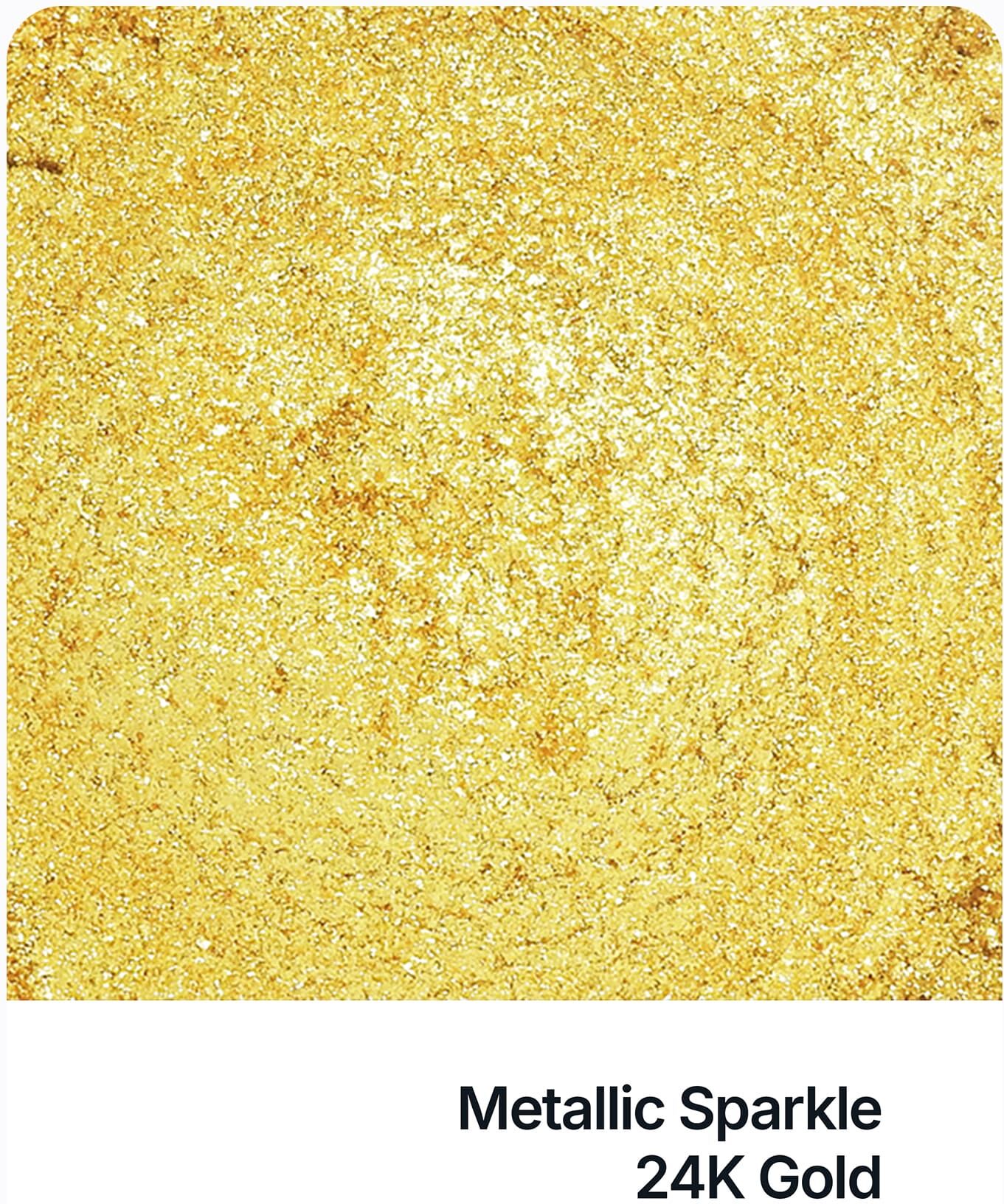 Hemway Cement Dye Powder Pigment   Metallic Sparkle 24k Gold   Concrete   Mortar - Metallic Sparkle 24k Gold - 100g