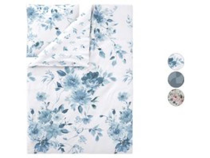 LIVARNO® Parure de lit en coton ou Parure de lit réversible en coton, 140 x 200 cm