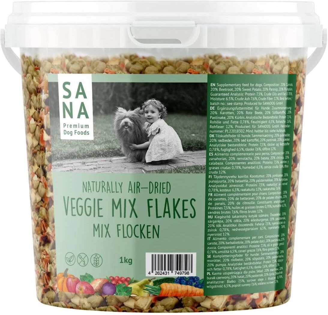 Sanadog Mix di Fiocchi di Verdure per Cani 1 Kg
