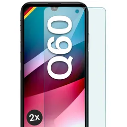 moex Klares Panzerglas für LG Q60 – passgenaue 9H Schutzfolie für zuverlässigen Displayschutz – ShockProtect Klar