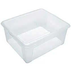 flink & sauber Archiv-Box 17.0 L transparent transparent, 17x35 cm