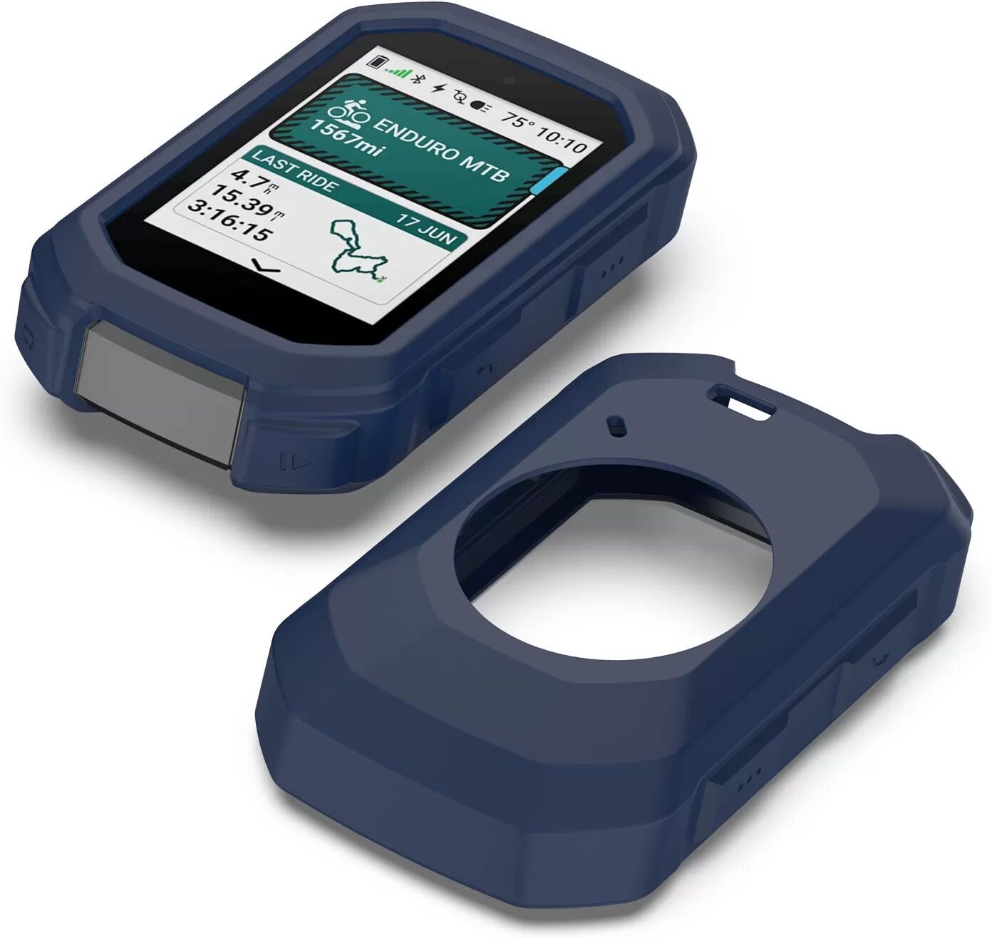 INF Silikon Schutzhülle für Garmin Edge MTB – Optimaler Schutz beim Mountainbiken Blau