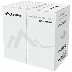 Lanberg LCU5-12CU-0305-Y-Netzwerkkabel (UTP, 305 m, Kat.5e, gelbe Farbe) (U/UTP, CAT5e, 305 m), Netzwerkkabel