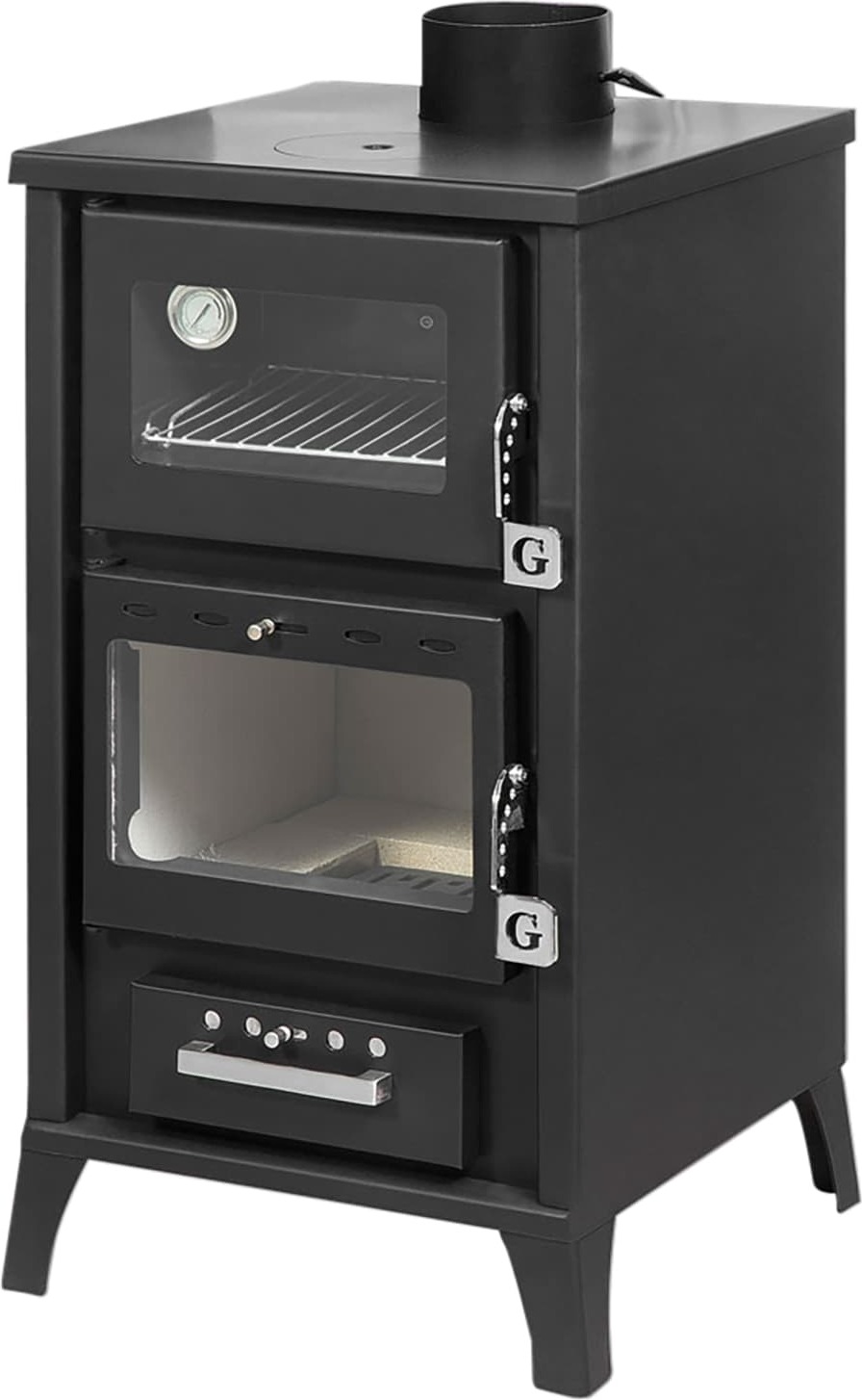 Holzofen mit Backofen Marzia Nera 15,3 kW L45xp48,5xh91,5