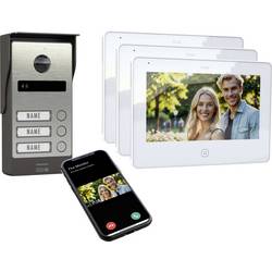 m-e modern-electronics ALL-V30S-M7W-IPS Video-Türsprechanlage WLAN, 2-Draht Edelstahl, Weiß 41502