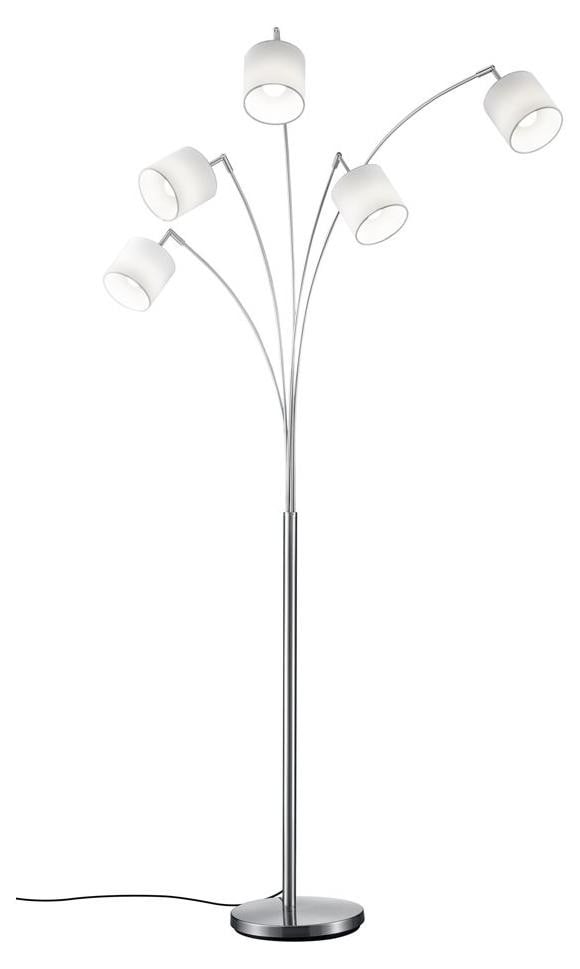 Trio Design schemerlamp Tommy 5-lichts grijs