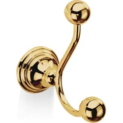 Decor Walther Classic Haken für Handtücher goldfarben doppelt