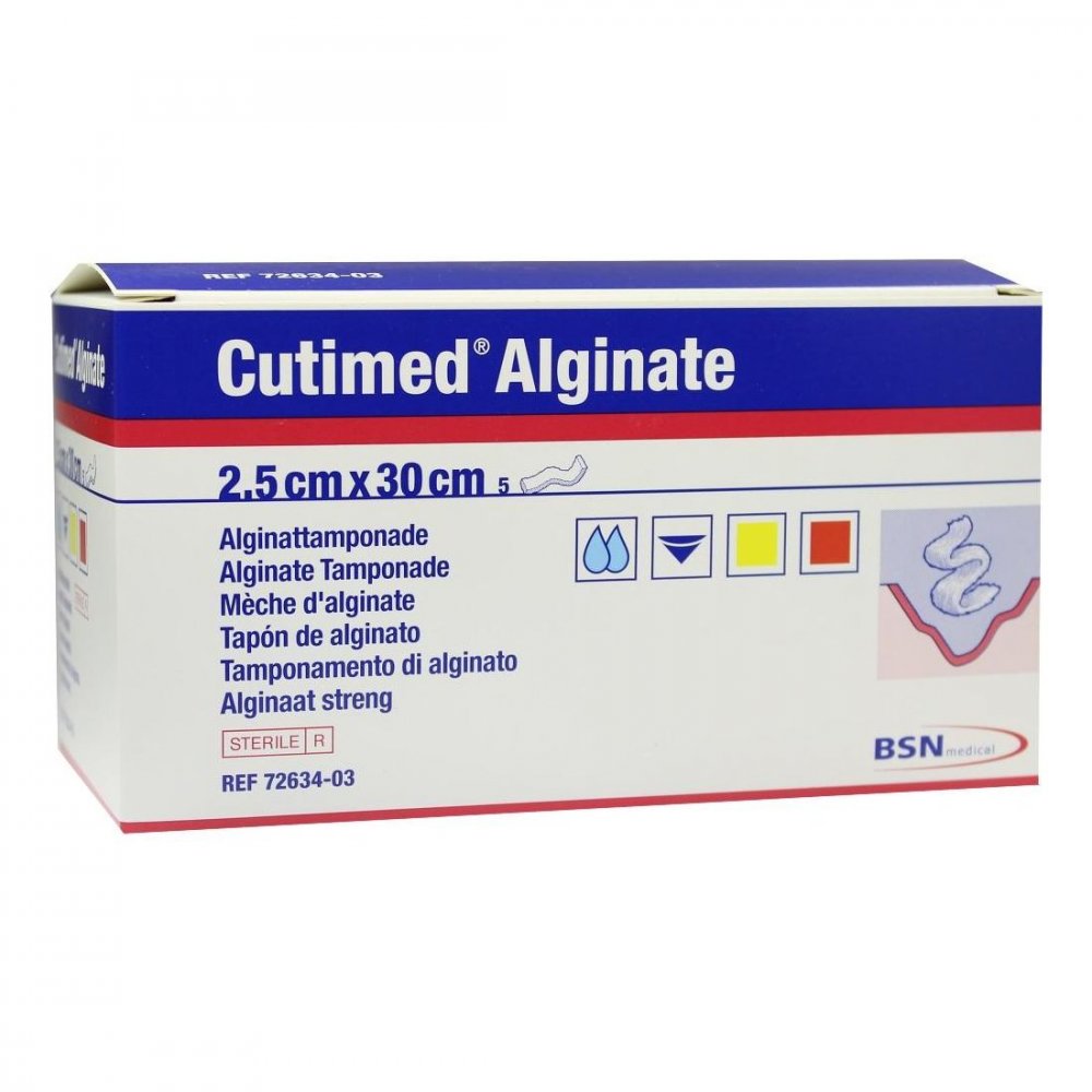 BSN medical GmbH Cutimed Alginate Alginattamponade 2,5x30cm 01179107