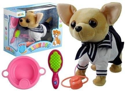 Leantoys Interactief hondje met riem en accessoires
