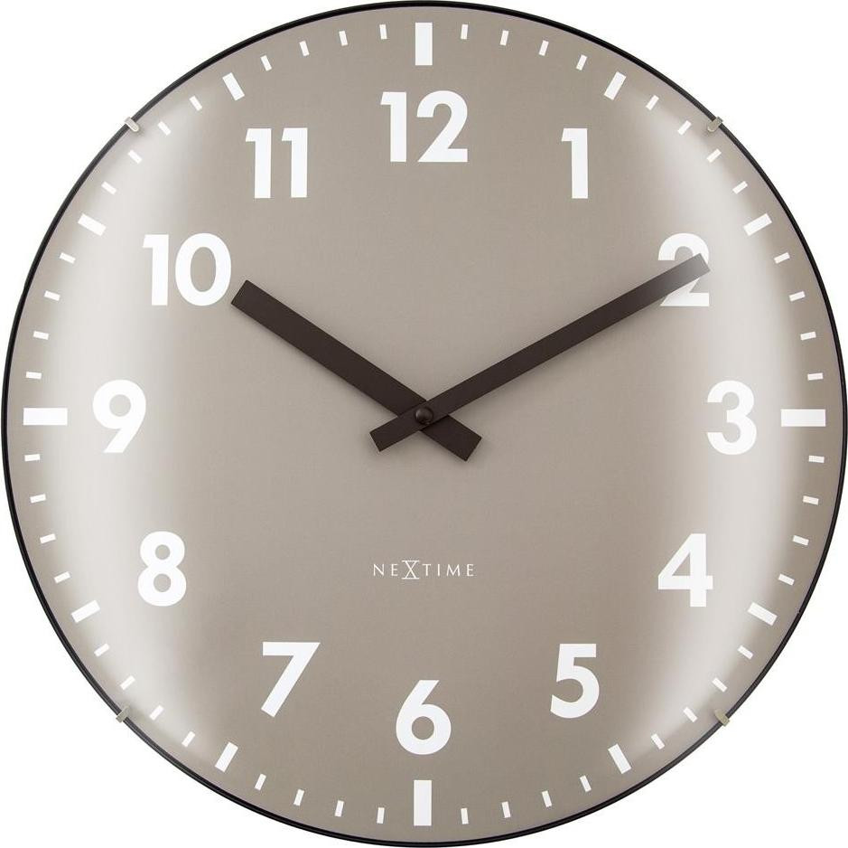 NeXtime Duomo Wandklok - Analoog - Zwart - Diameter: 35 cm
