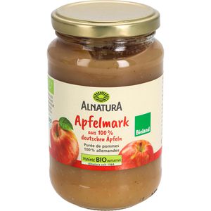 Alnatura Fruchtpüree Apfelmark im Glas,100% Apfel, BIO, ohne Zuckerzusatz & Konservierungsstoffe, 360 g
