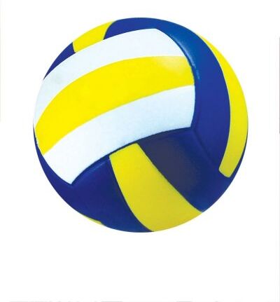Antistress Pallavolo VolleyGo Gialla Bianca Morbida Stress Ball Personalizzate o neutre