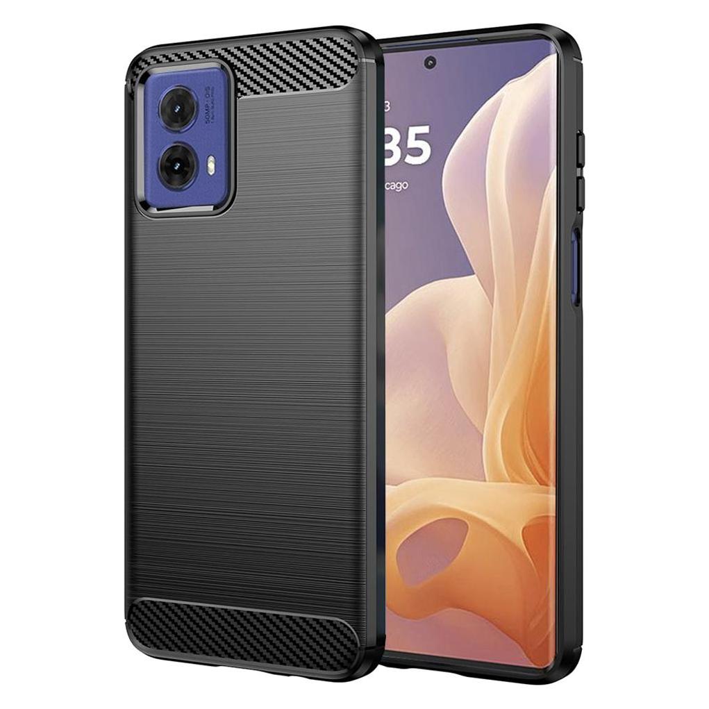 Techsuit - Carbon Silicone - Motorola Moto G85 - Black (Motorola Moto G85) (56357952)