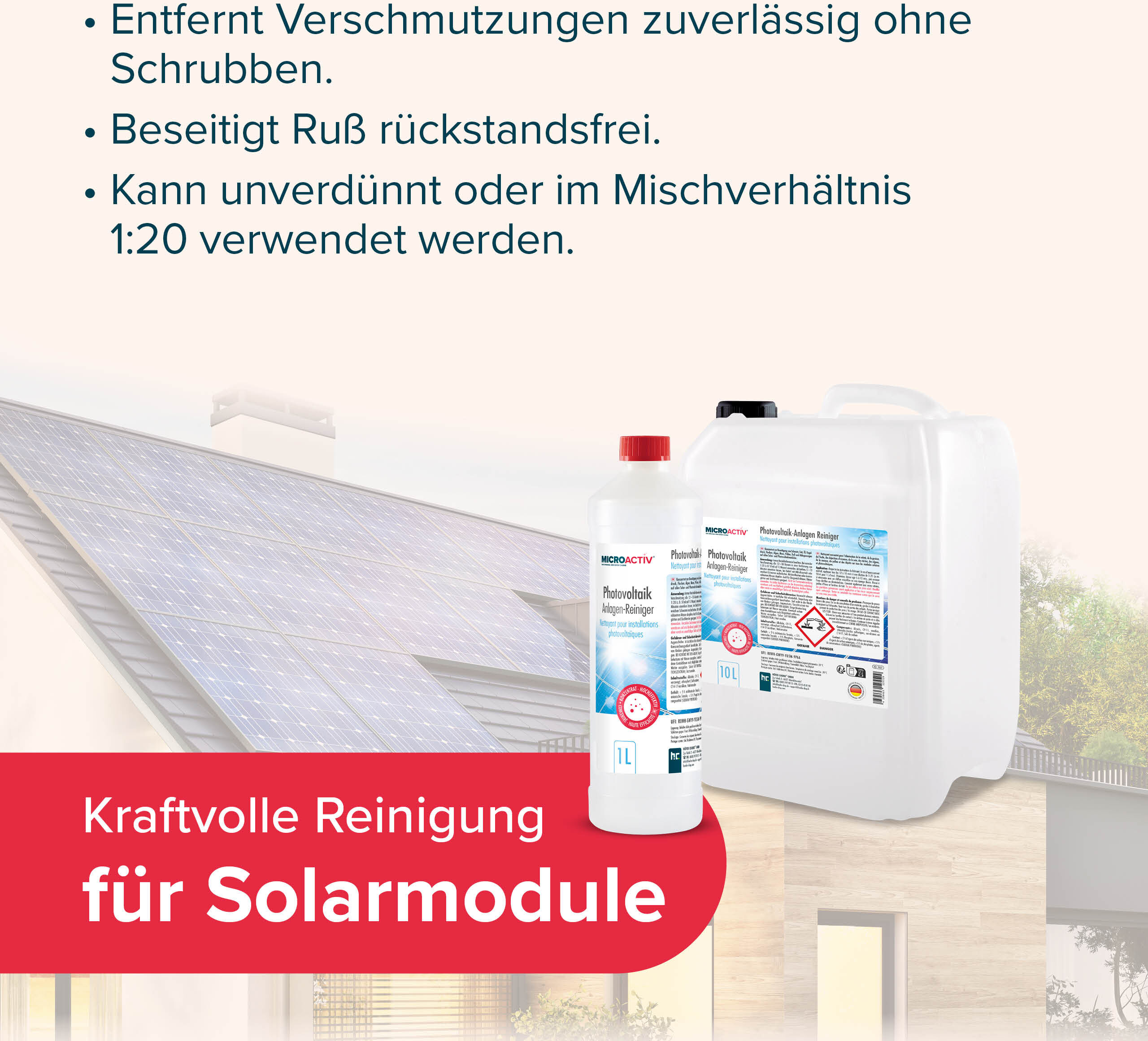 Höfer Chemie GmbH 1x 10 L  Nettoyant pour installations photovoltaïques