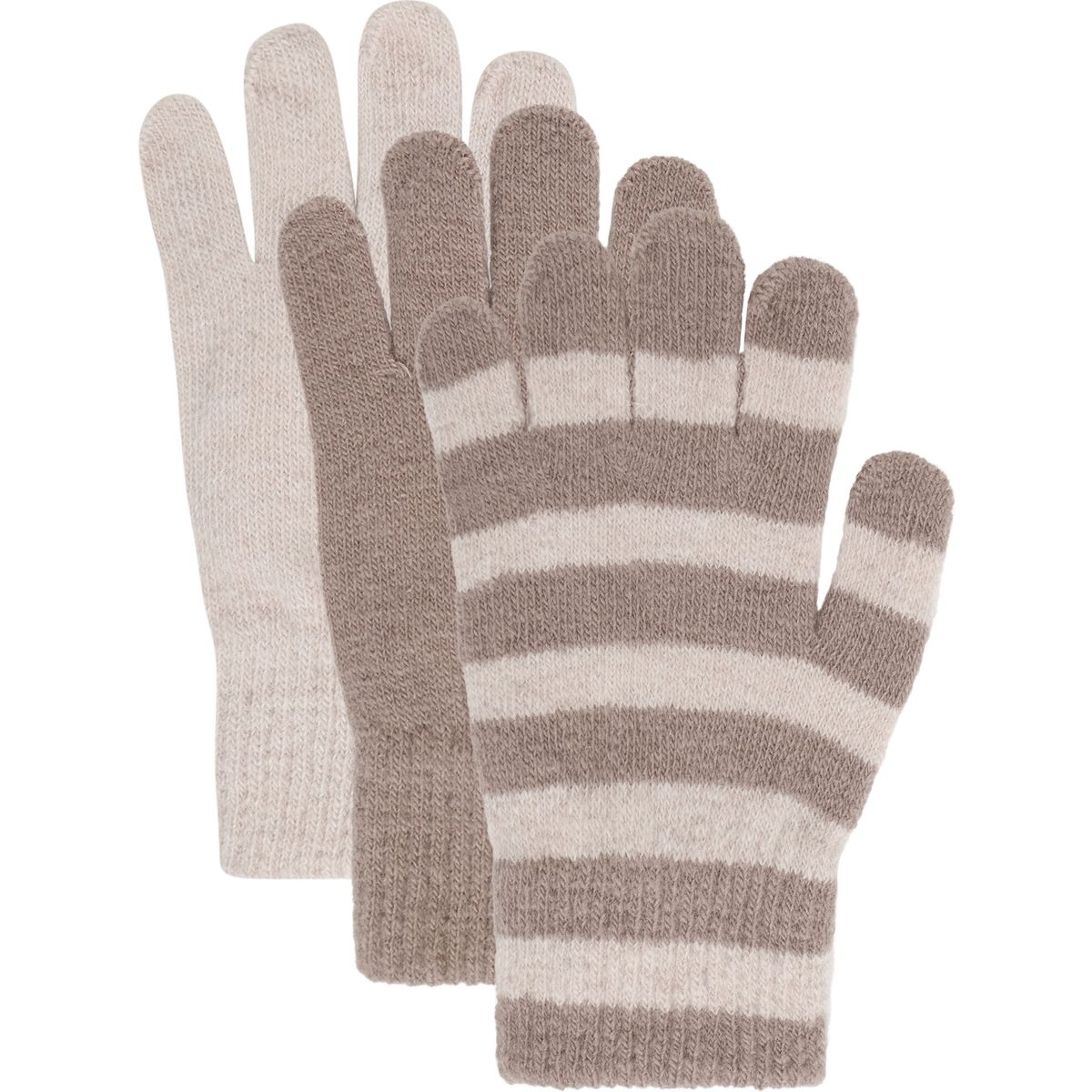 Minymo Magic Gloves Knit 3-pack fawn (6510) 3-6Y 164449-6510-3-6Y