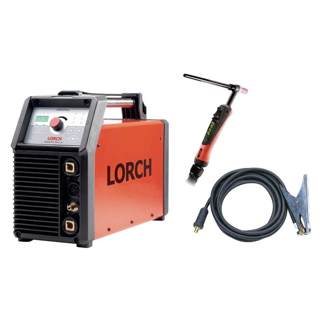 Lorch HandyTIG 180 AC/DC WIG-Schweissgerät 3 - 180 A mit Brenner (Inverterschweissgerät) (108.7130.0)
