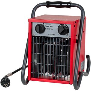 Eurom Heizlüfter 332407, EK3201, mit 3 Stufen bis 3000 Watt, Elektroheizer mit Spritzwasserschutz, 309 m³/h