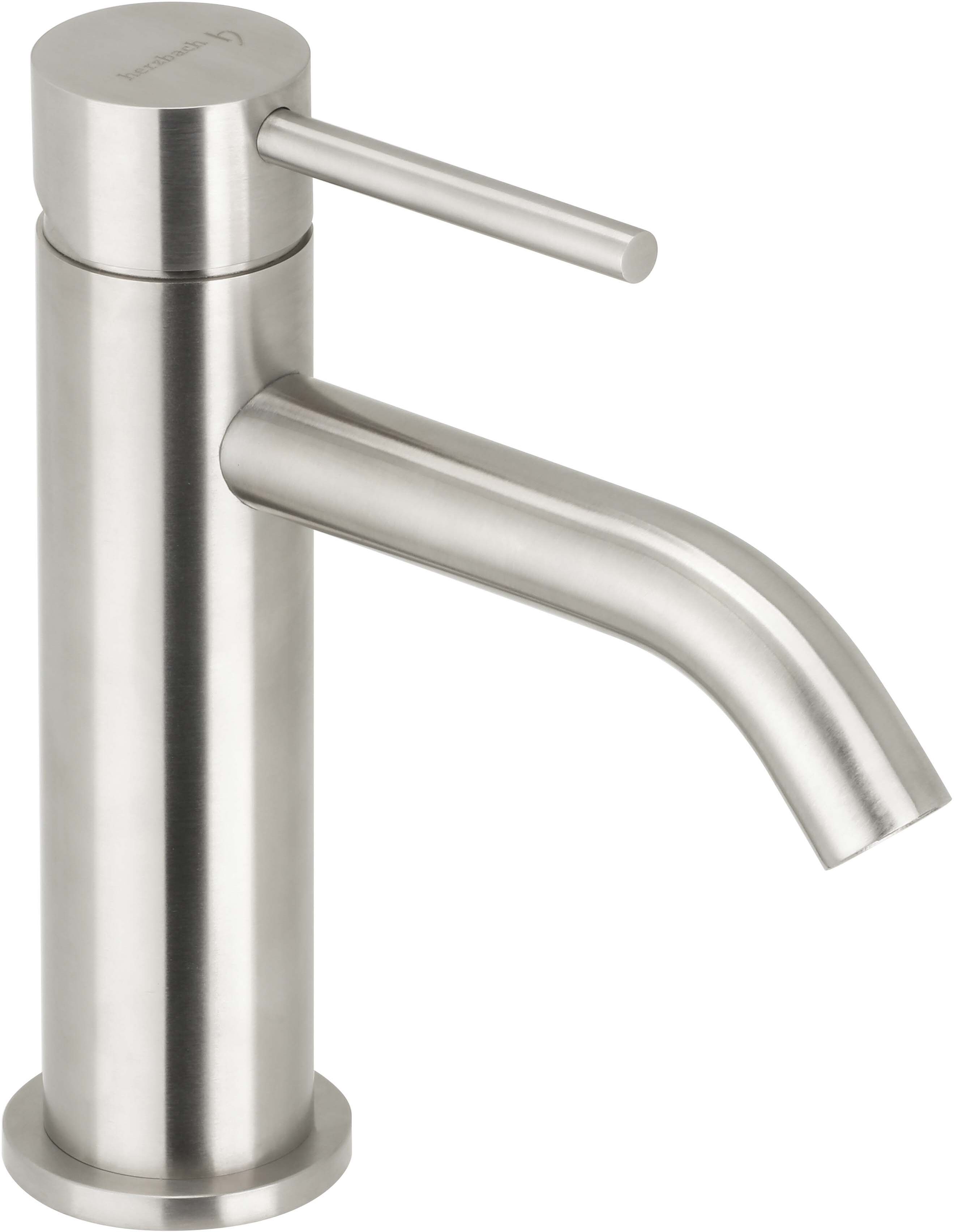 Herzbach Deep IX mitigeur lavabo 28.203200. 2000 .09 Inox brossé, taille S, hauteur 153 mm