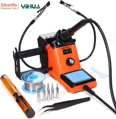 Uplift Essentials Digital Soldering Iron Kit With LED Display And Helping Hands 926led iii au