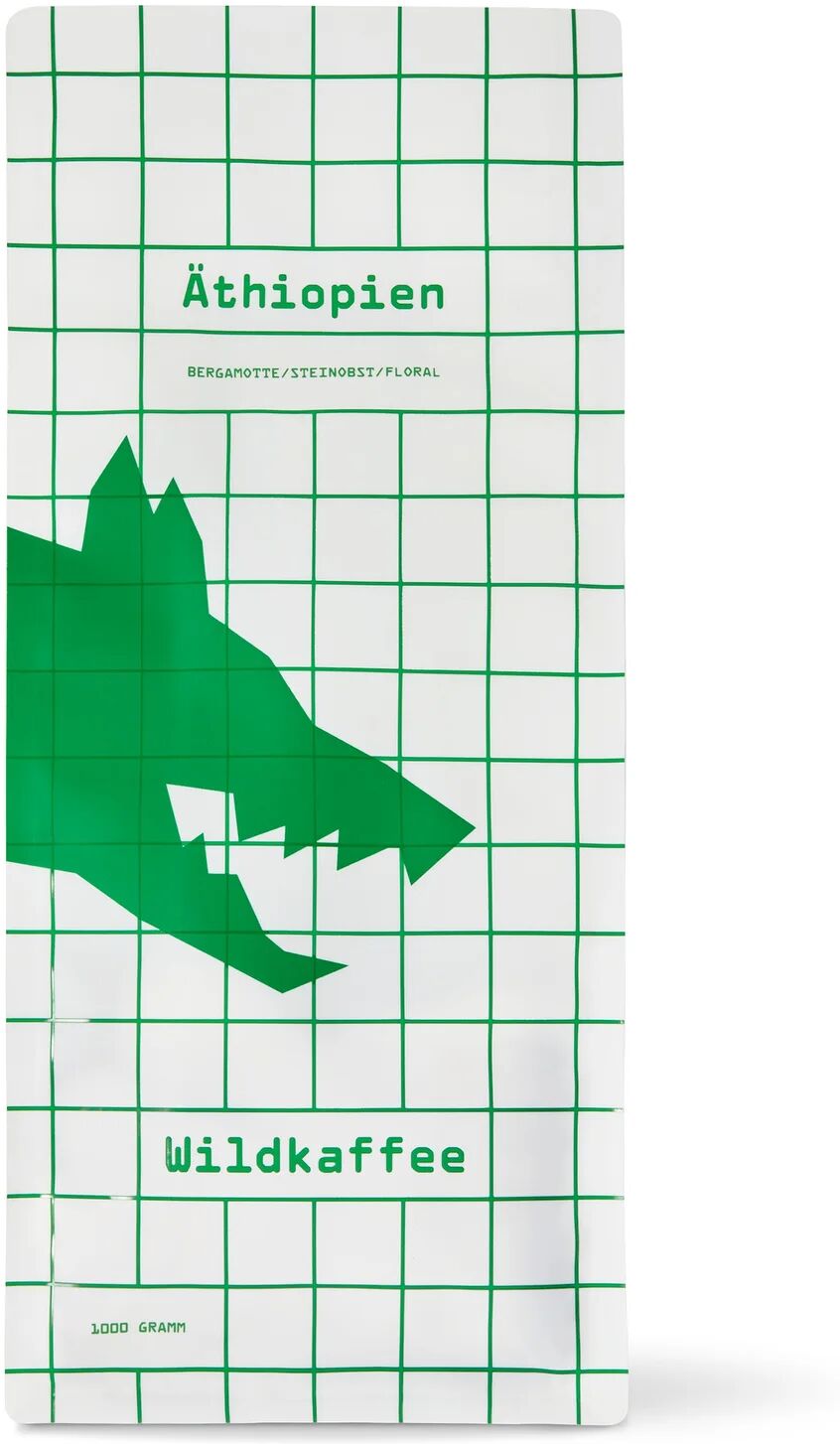Wildkaffee - Äthiopien West Arsi Omni-Roast - 1 kg Ganze Bohne - Intensität: 3/6