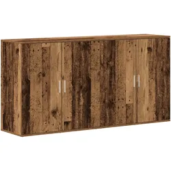 vidaXL Sideboards 2 Stück Alteiche 79x38x80 cm Holzwerkstoff