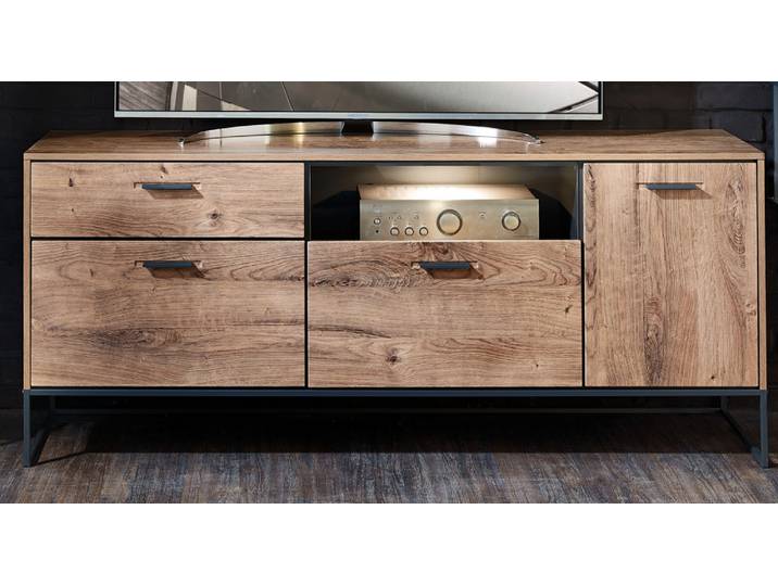 Wohn-Concept Manhattan Sideboard Holzwerkstoff/Metall Haveleiche