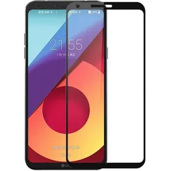 Screenguard LG Q6 Full Screen Panzerglas Schutzfolie 2.5D 9H (LG Q6), Smartphone Schutzfolie, Schwarz