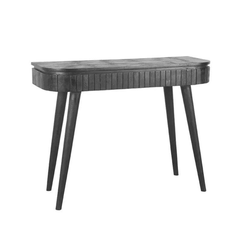 Label51 Bureau Nils - Zwart - Mangohout - Breedte: 100 cm