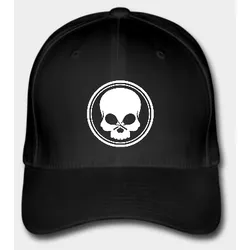 BLACK SKULL - Flexfit Cap Full Cap L/XL