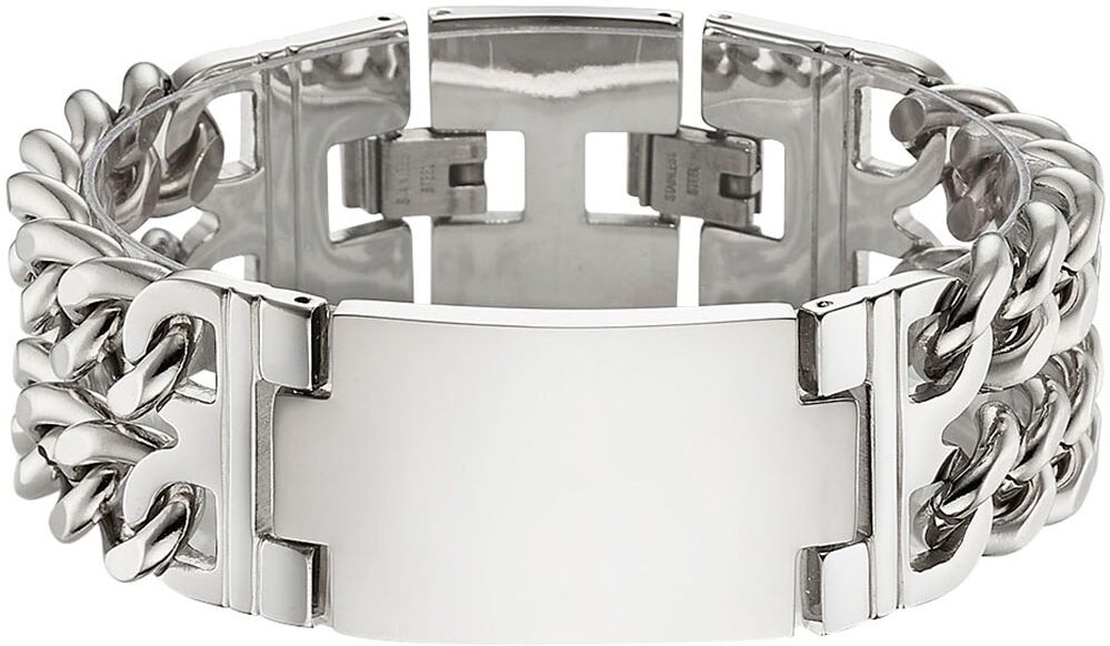 Edelstahlarmband BRUNO BANANI "Schmuck", silber (edelstahlfarben), Armbänder, Damen, 21cm, Edelstahl, Edelstahlarmband