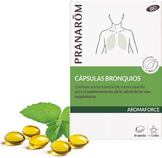 Pranarôm Aromaforce Cápsulas Bronquios BIO 30caps