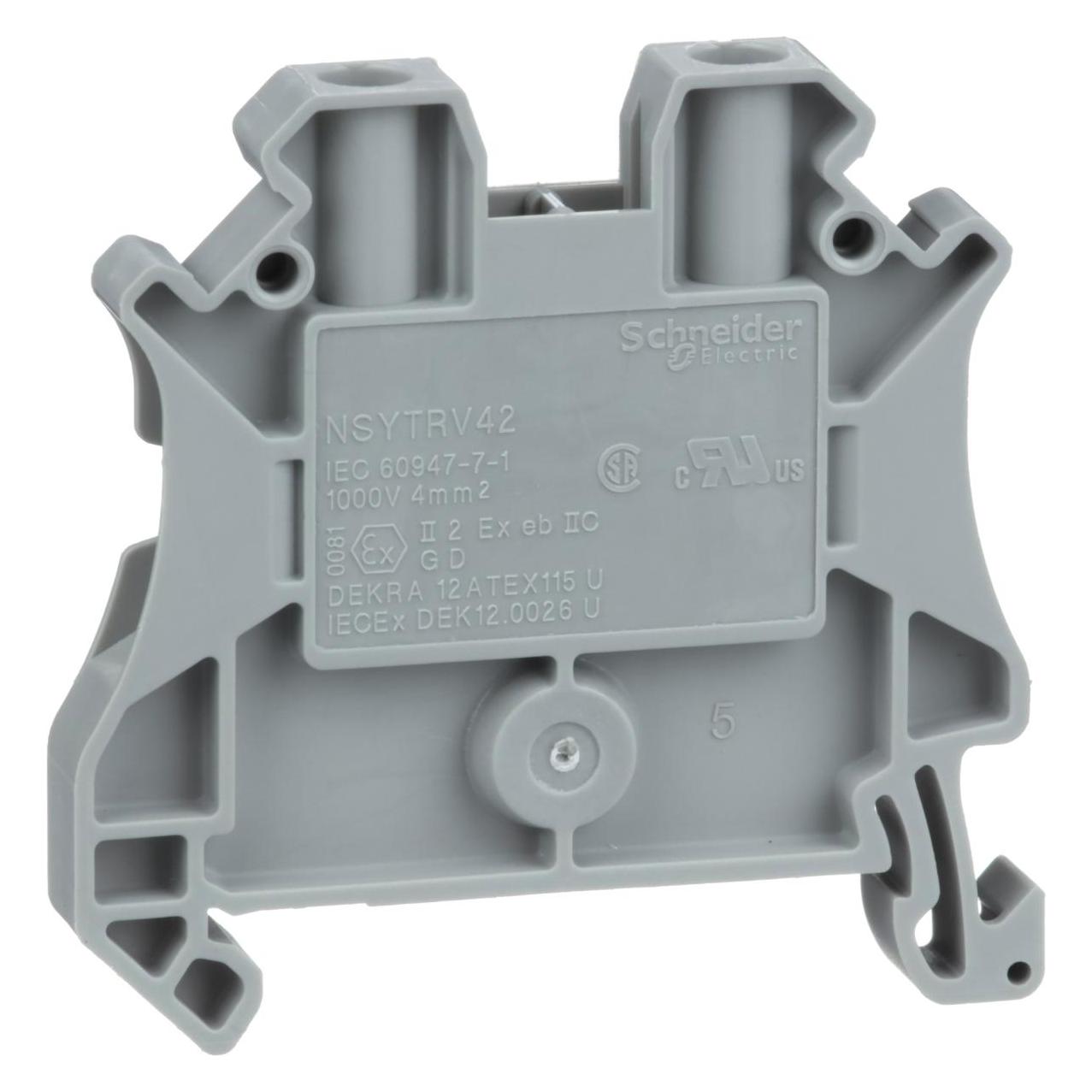 Schneider Electric Linergy Klemmleiste zur Durchl., 4mm2, NSYTRV42 (NSYTRV42)