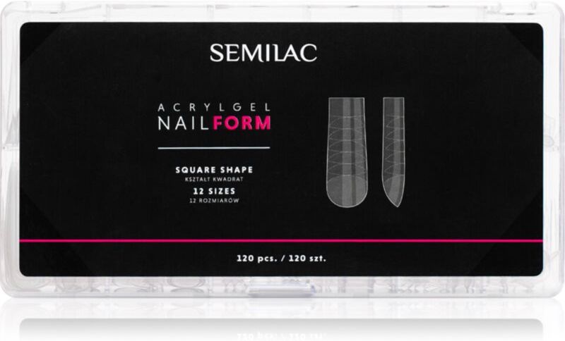 Semilac Accessories Acrylgel Nail Form Stencils for nails type Square 120 pc