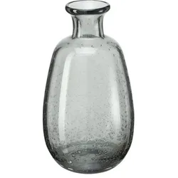 HOME STORY Vase   ¦ grau ¦ Glas ¦ Maße (cm): H: 15  Ø: 8.0